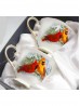 Porcelain Cardinals 2 Cups & 2 Saucers With Gift Box